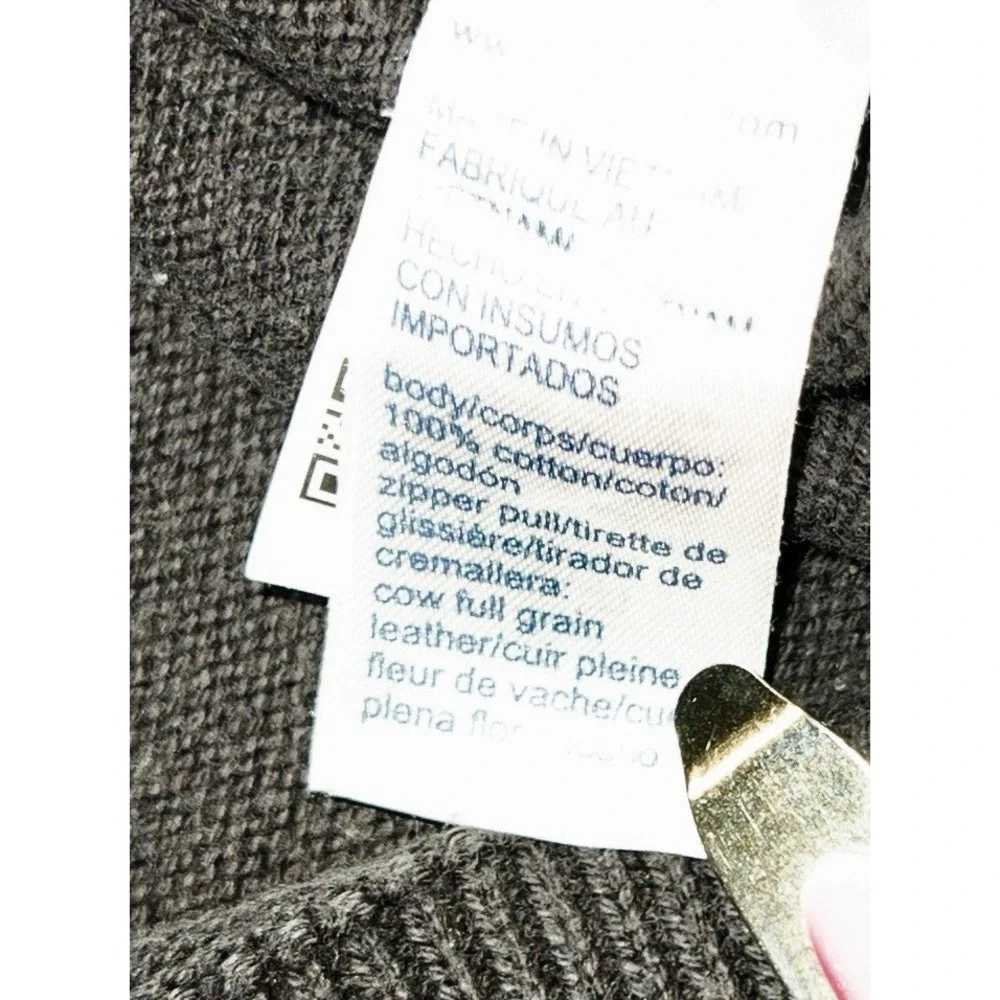 Tommy Hilfiger Mens Large‎ Qtr Zip Sweater Black Classic Preppy Casual